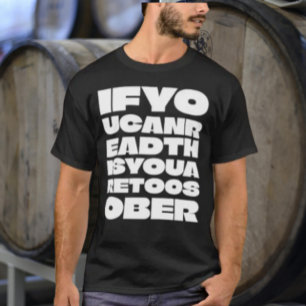 TooSober Typsnittskjorta T Shirt