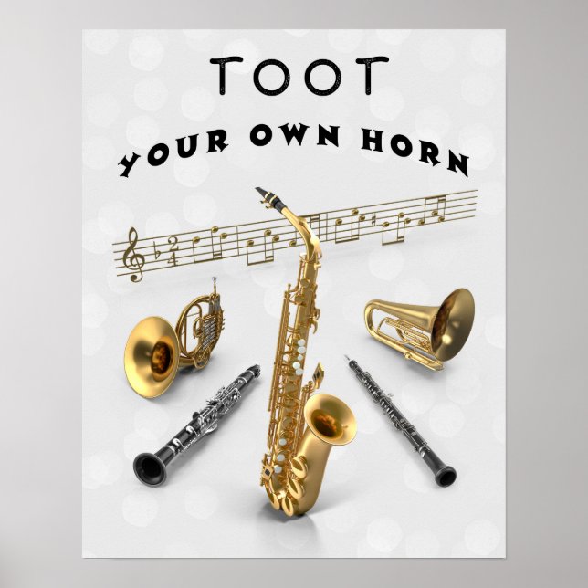 TOOT DIN EGEN HORN POSTER (Framsidan)