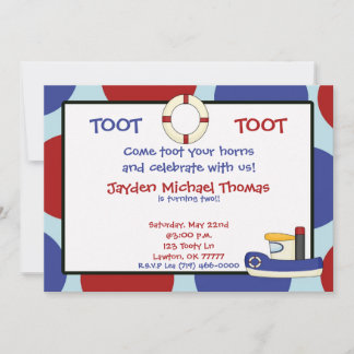 TOOT, TOOT, Kom till hornen och c... Inbjudningar