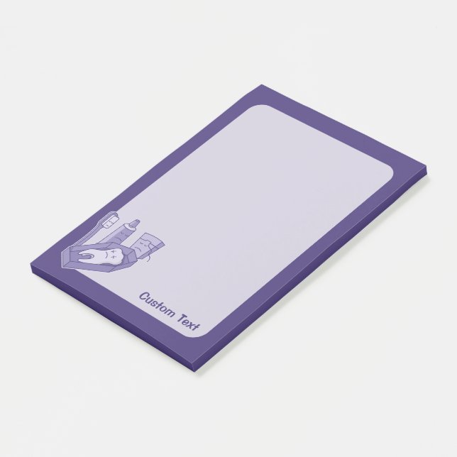 Tooth begravning post-it block (Vinklad)