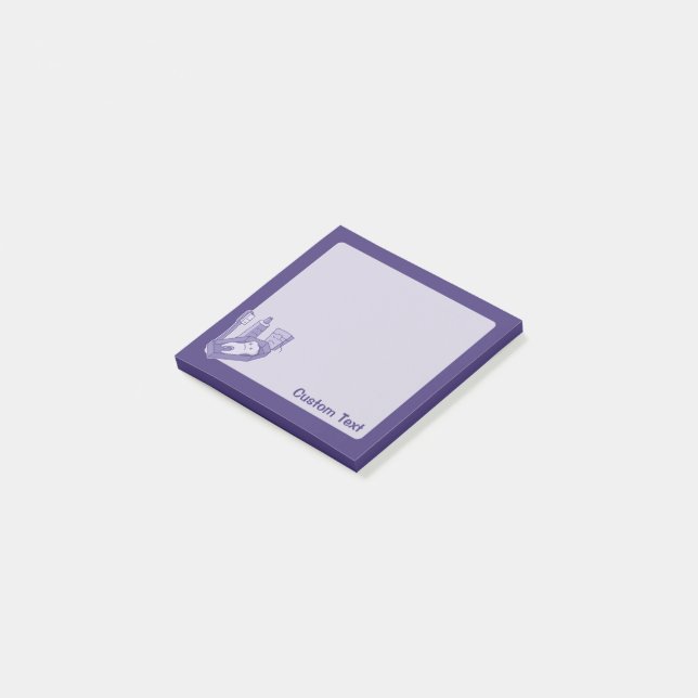 Tooth begravning post-it block (Vinklad)