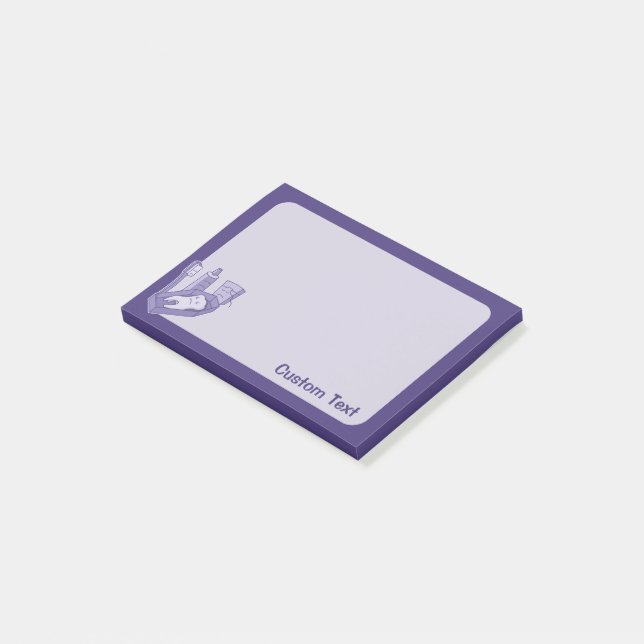 Tooth begravning post-it block (Vinklad)