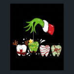 Tooth Dentist Dental Istant Teeth Christmas Santa  Poster<br><div class="desc">Tooth Dentist Dental Istant Teeth Christmas Santa Squad</div>