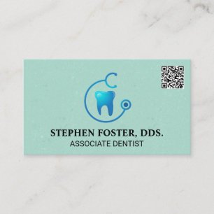 Tooth Doktor Logotyp   QR Visitkort