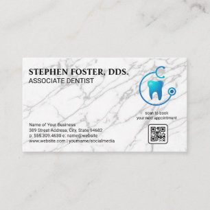 Tooth Doktor Logotyp   TANDVÅRD   QR-kod Visitkort