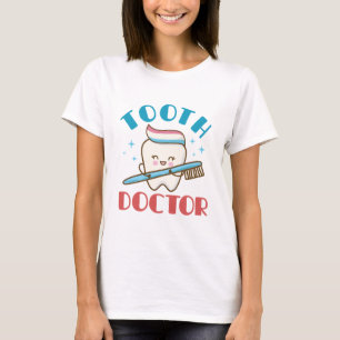 Tooth Doktor Pediatriska dentst Tandvård T Shirt