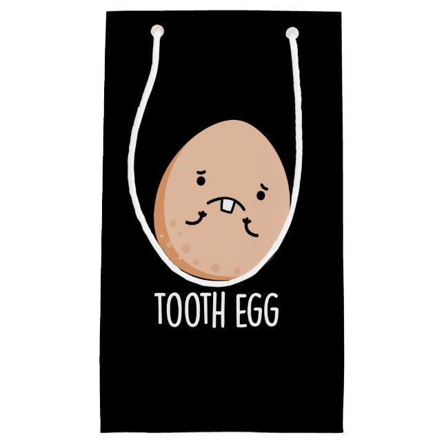 Tooth Egg Funny Dental Toothache Pun Mörk BG (Framsidan)