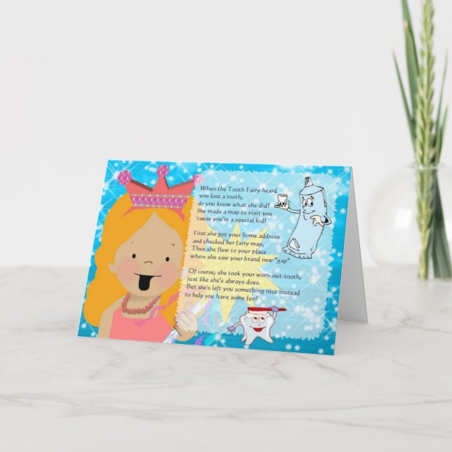 Tooth Fairy Card Kort (Framsida)