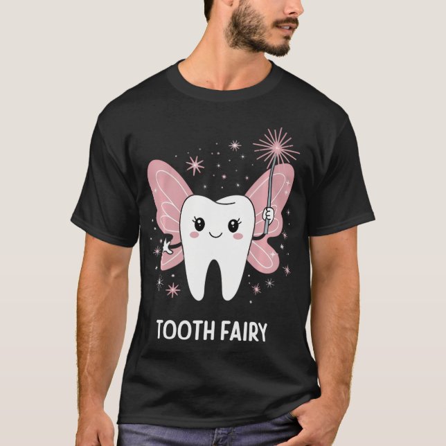 Tooth Fairy Costume Sweet Tooth T Shirt (Framsida)