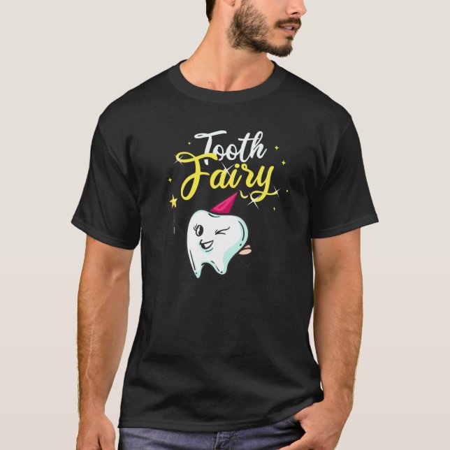 Tooth Fairy Dental Teeth Brev T Shirt (Framsida)