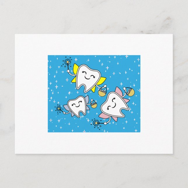 Tooth Fairy Dentist Borttappad Mjölk Tooth Vykort (Framsida)