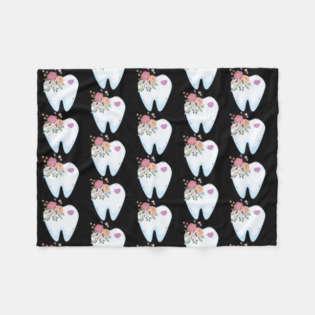 Tooth Fairy Dentist Orthodontist Dental Assistant Fleecefilt (Framsidan (Horisontell))