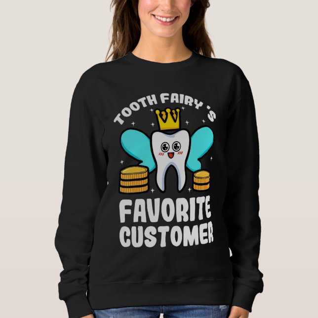 Tooth Fairy Favorite Customer Dental Hygienist Den T Shirt (Framsida)