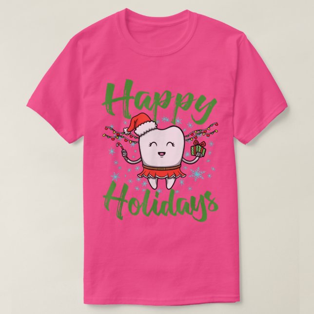 Tooth Fairy Glad helg design for dentist Dent T Shirt (Design framsida)