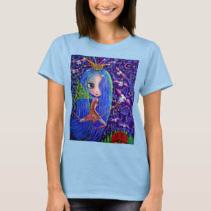 Tooth Fairy Måne & Stars Magic Trollspö Big Ögon T Shirt