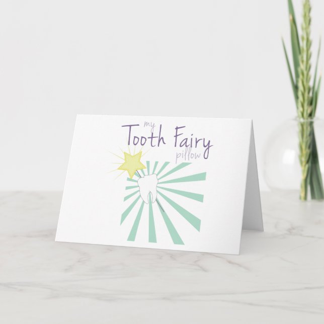 Tooth Fairy Pillow Kort (Framsida)