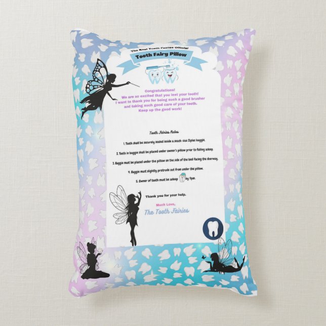 Tooth Fairy Pillow Prydnadskudde (Framsidan(Vertikal))