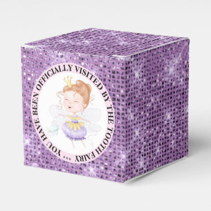 Tooth Fairy Princess officiell Besök lila gnistra Presentaskar
