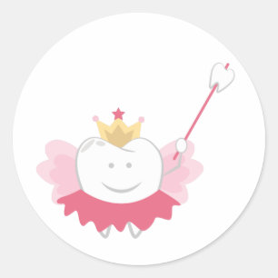 Tooth Fairy Runt Klistermärke