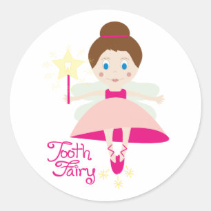 Tooth Fairy Runt Klistermärke