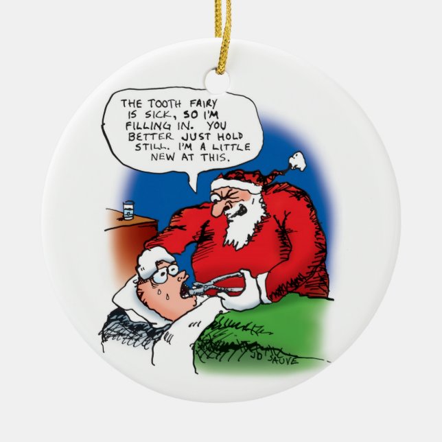Tooth Fairy Santa Ornament (Framsidan)