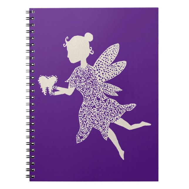 Tooth Fairy Silhouette Anteckningsbok (Framsidan)