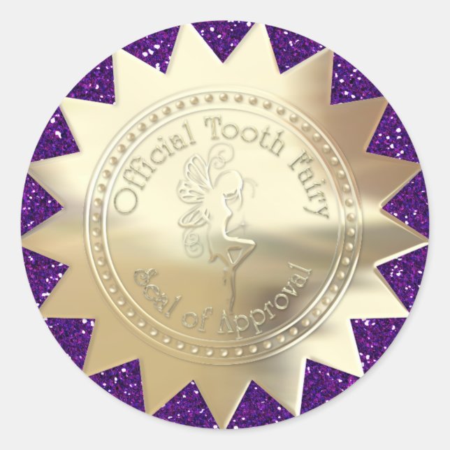 Tooth Fairy Sticker - SRF Runt Klistermärke (Framsida)
