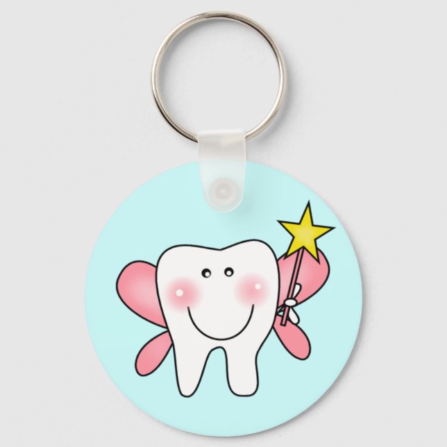 Tooth Fairy Tshirts och Gifts Nyckelring (Framsida)