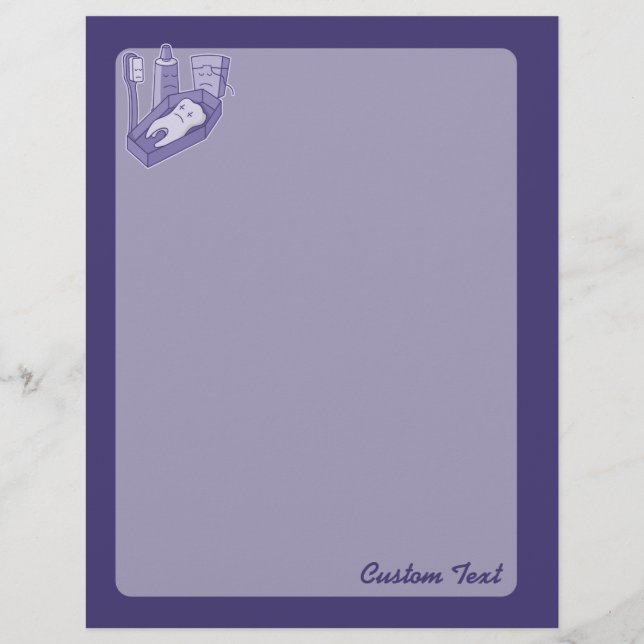 Tooth Funeral Flyer (Framsidan)