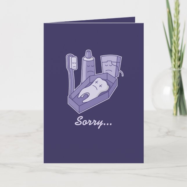 Tooth Funeral Kort (Framsida)