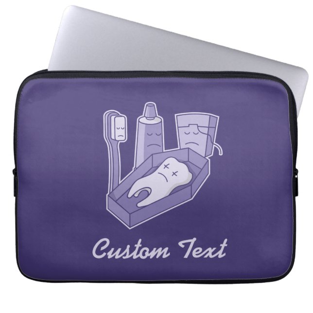 Tooth Funeral Laptop sleeve (Framsidan)