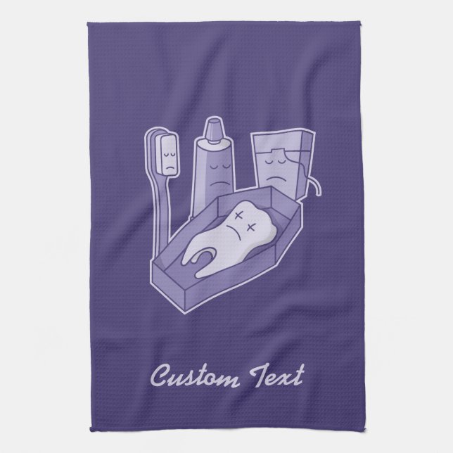 Tooth Funeral Towel Kökshandduk (Vertikal)