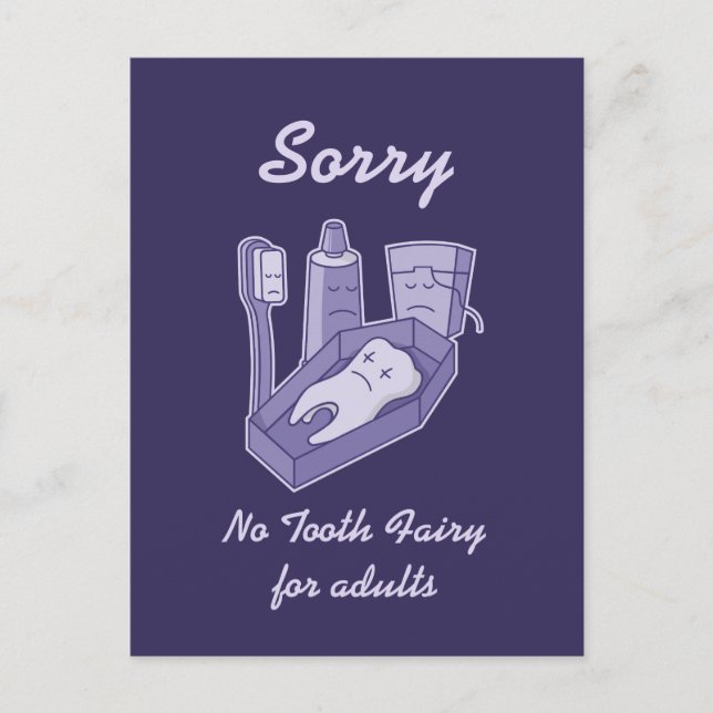 Tooth Funeral Vykort (Framsida)
