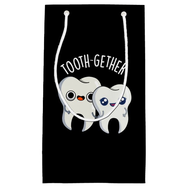 Tooth-gether Funny Tooth Pun Dark BG (Framsidan)