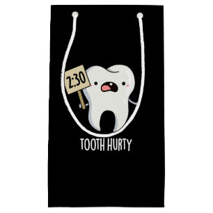 Tooth Hurty Funny Dental Pun Mörk BG