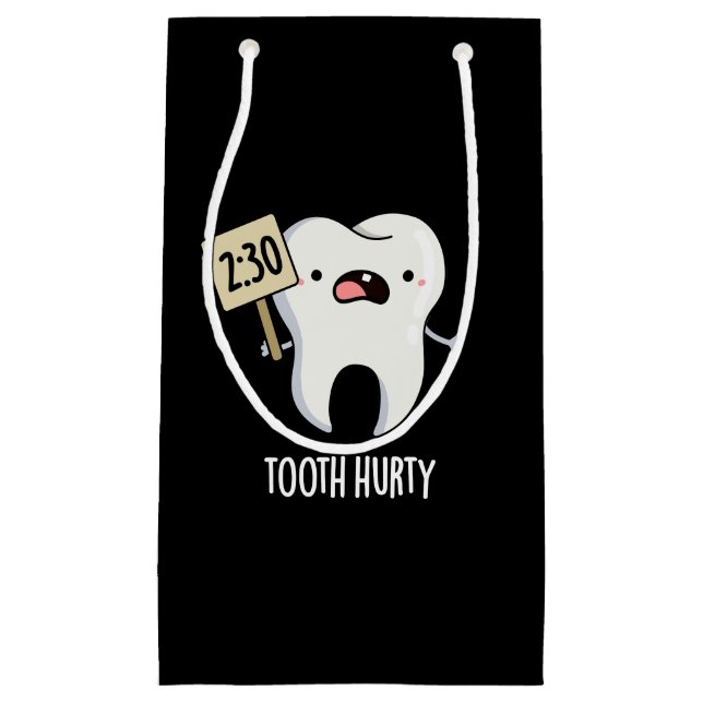 Tooth Hurty Funny Dental Pun Mörk BG (Framsidan)