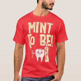 Tooth Mint Paste Coola Funny Bästa humoristiska de T Shirt