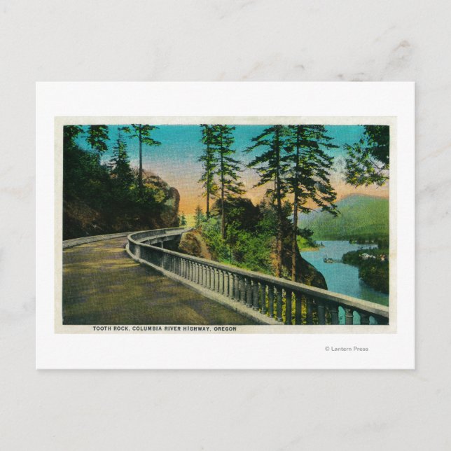 Tooth Sten på Columbia RiverColumbia River, OR Vykort (Framsida)