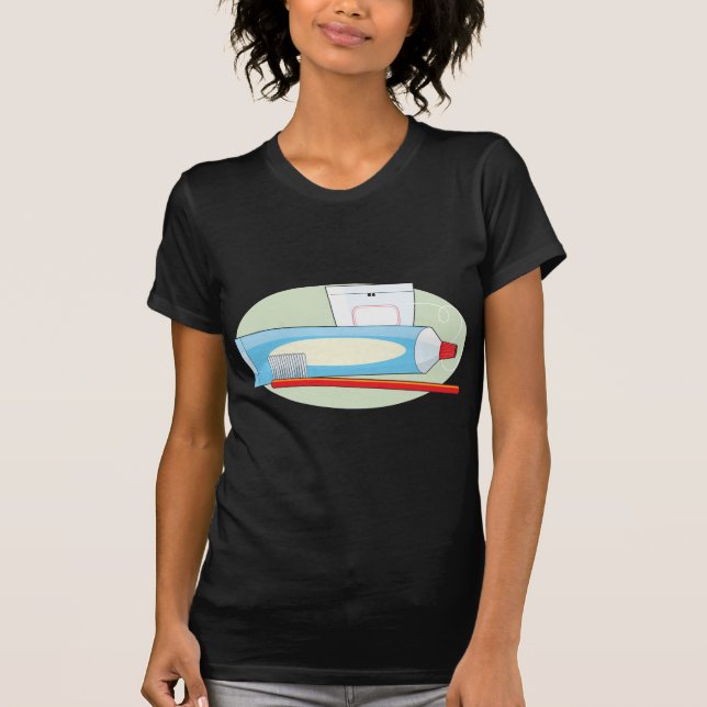 Toothpaste och borstar tee (Framsida)