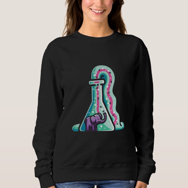 Toothphase Chemistry Science Day Elephant T Shirt (Framsida)
