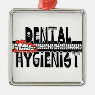 TOOTHY DENTAL HYGIENIST LOGOTYP JULGRANSPRYDNAD METALL