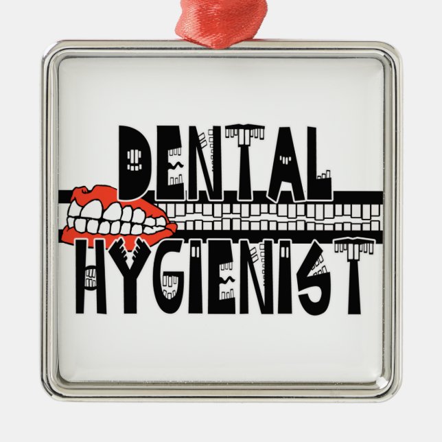 TOOTHY DENTAL HYGIENIST LOGOTYP JULGRANSPRYDNAD METALL (Framsidan)