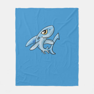 Toothy Flin Shark Fleece Blanket