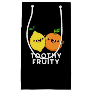 Toothy Fruktig Funny Fruit Pun Mörk BG