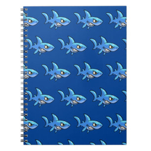 Toothy Shark Beach Towel Anteckningsbok