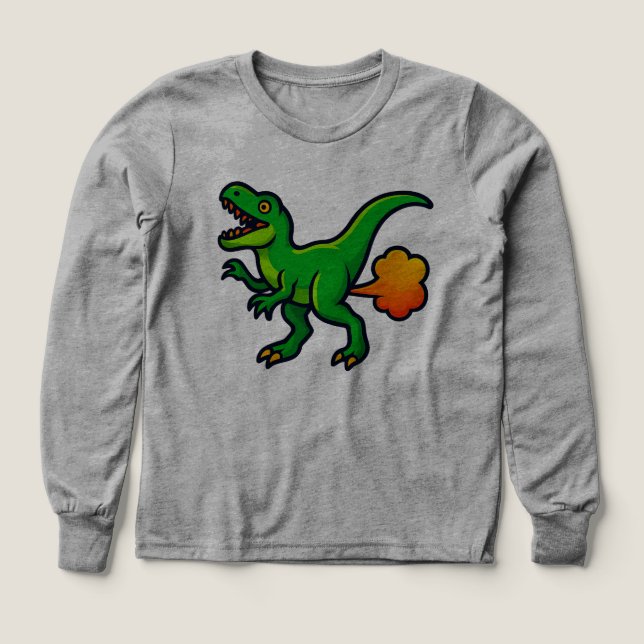 Tootin' T-Rex Roarin' with Laughter! T Shirt (Design framsida)