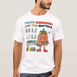 TOOTS OCH MAYTALS BAND MERCH TECKNAD ROlig T Shirt