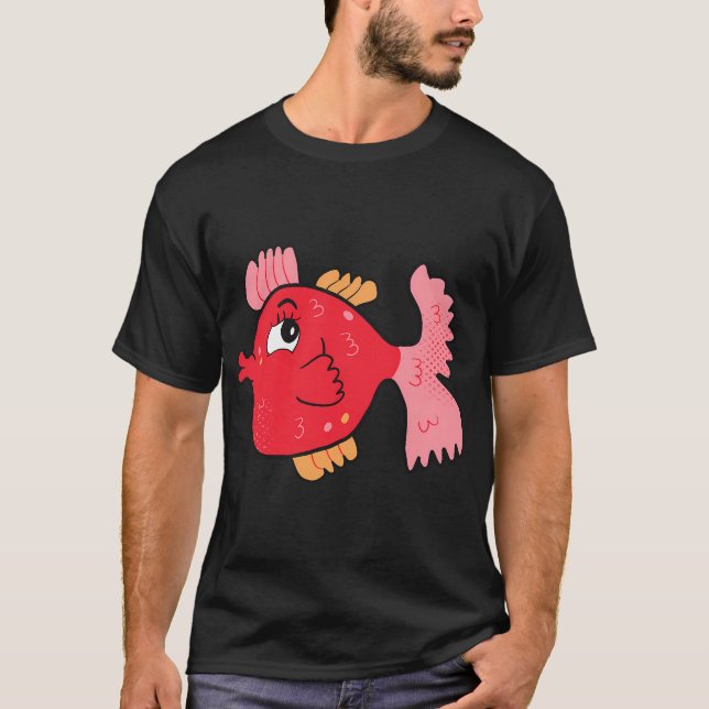 Tootsie den tropiska fisken t shirt (Framsida)