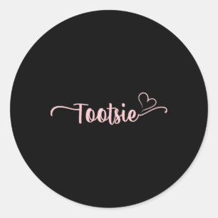 Tootsie Heart Jul Mormor Kvinnor Mors Dag Jul Runt Klistermärke