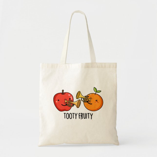 Tooty Fruktig Funny Fruit Musician Pun Tygkasse (Framsidan)